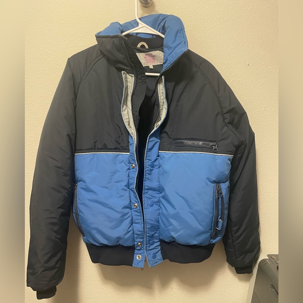 Vintage Color Block Puffer Jacket Rocky Mountain Thread Works RN63683 kids large
